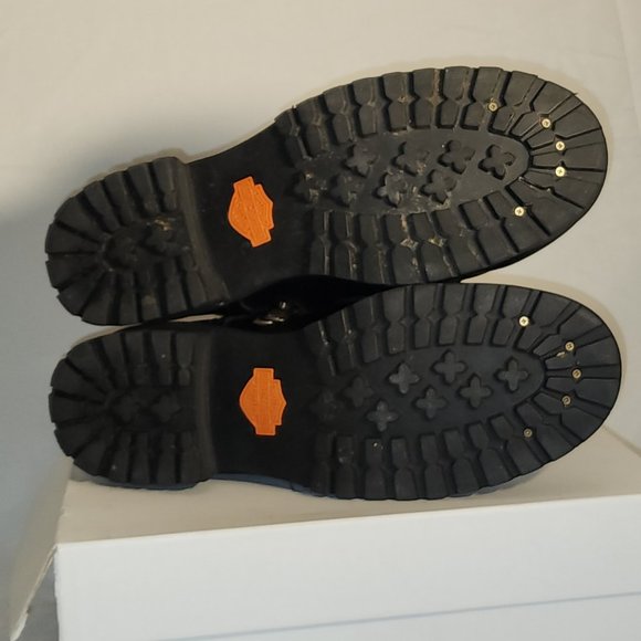 Harley Davidson genuine leather bike riding boots size 10.5 - Picture 5 of 8